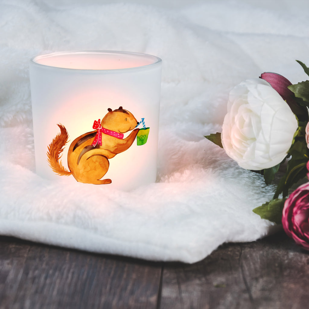 Windlicht Eichhörnchen Smoothie Windlicht Glas, Teelichtglas, Teelichthalter, Teelichter, Kerzenglas, Windlicht Kerze, Kerzenlicht, Tiermotive, Gute Laune, lustige Sprüche, Tiere, Green Smoothies, Diät, Abnehmen, Streifenhörnchen, Eichhörnchen