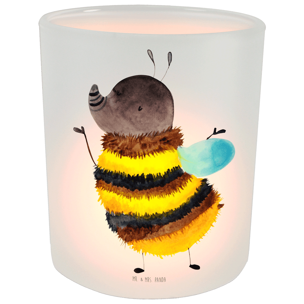 Windlicht Hummel flauschig Windlicht Glas, Teelichtglas, Teelichthalter, Teelichter, Kerzenglas, Windlicht Kerze, Kerzenlicht, Tiermotive, Gute Laune, lustige Sprüche, Tiere, Hummel, Flauschig, Biene, Blume, Natur