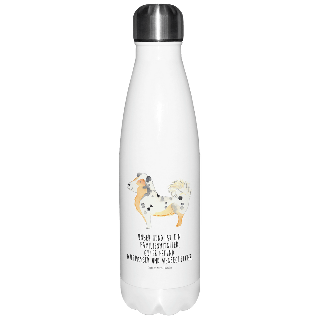 Thermosflasche Australien Shepherd Isolierflasche, Thermoflasche, Trinkflasche, Thermos, Edelstahl, Hund, Hundemotiv, Haustier, Hunderasse, Tierliebhaber, Hundebesitzer, Sprüche, Australien Shepherd, Shepherd, Hundeliebe, Familienhund, Spruch