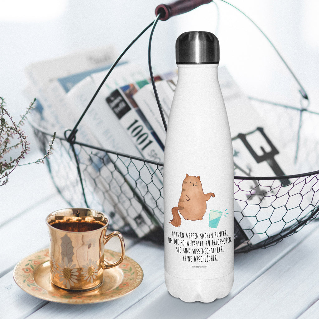 Thermosflasche Katze Wasserglas Isolierflasche, Thermoflasche, Trinkflasche, Thermos, Edelstahl, Katze, Katzenmotiv, Katzenfan, Katzendeko, Katzenfreund, Katzenliebhaber, Katzenprodukte, Katzenartikel, Katzenaccessoires, Katzensouvenirs, Katzenliebhaberprodukte, Katzenmotive, Katzen, Kater, Mietze, Cat, Cats, Katzenhalter, Katzenbesitzerin, Haustier, Wasser, Glas
