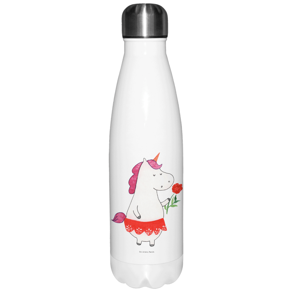 Thermosflasche Einhorn Dame Isolierflasche, Thermoflasche, Trinkflasche, Thermos, Edelstahl, Einhorn, Einhörner, Einhorn Deko, Pegasus, Unicorn, Dame, Lady, feine Dame, Freundin, Frau, Bachelor, Bachelorette, Abfuhr, Schluss machen, Trennung