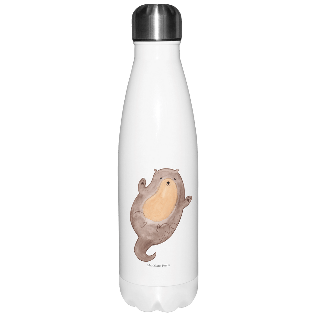 Thermosflasche Otter Umarmen Isolierflasche, Thermoflasche, Trinkflasche, Thermos, Edelstahl, Otter, Fischotter, Seeotter, Otter Seeotter See Otter