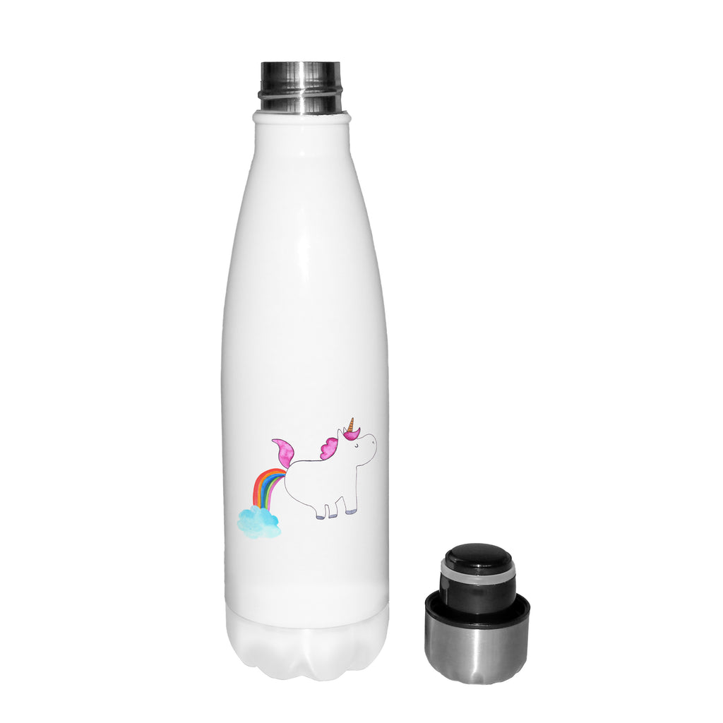Thermosflasche Einhorn Pupsend Isolierflasche, Thermoflasche, Trinkflasche, Thermos, Edelstahl, Einhorn, Einhörner, Einhorn Deko, Pegasus, Unicorn, Pups, Regenbogen, Glitzer, Einhornpower, Erwachsenwerden, Spaß, lustig, Freundin
