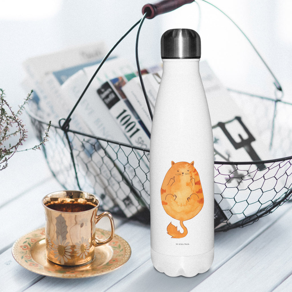 Thermosflasche Katze Frühaufsteher Isolierflasche, Thermoflasche, Trinkflasche, Thermos, Edelstahl, Katze, Katzenmotiv, Katzenfan, Katzendeko, Katzenfreund, Katzenliebhaber, Katzenprodukte, Katzenartikel, Katzenaccessoires, Katzensouvenirs, Katzenliebhaberprodukte, Katzenmotive, Der frühe Vogel kann mich mal, Morgenmuffel, Frühaufsteher, Kaffee, Katzen, Kater, Mietze