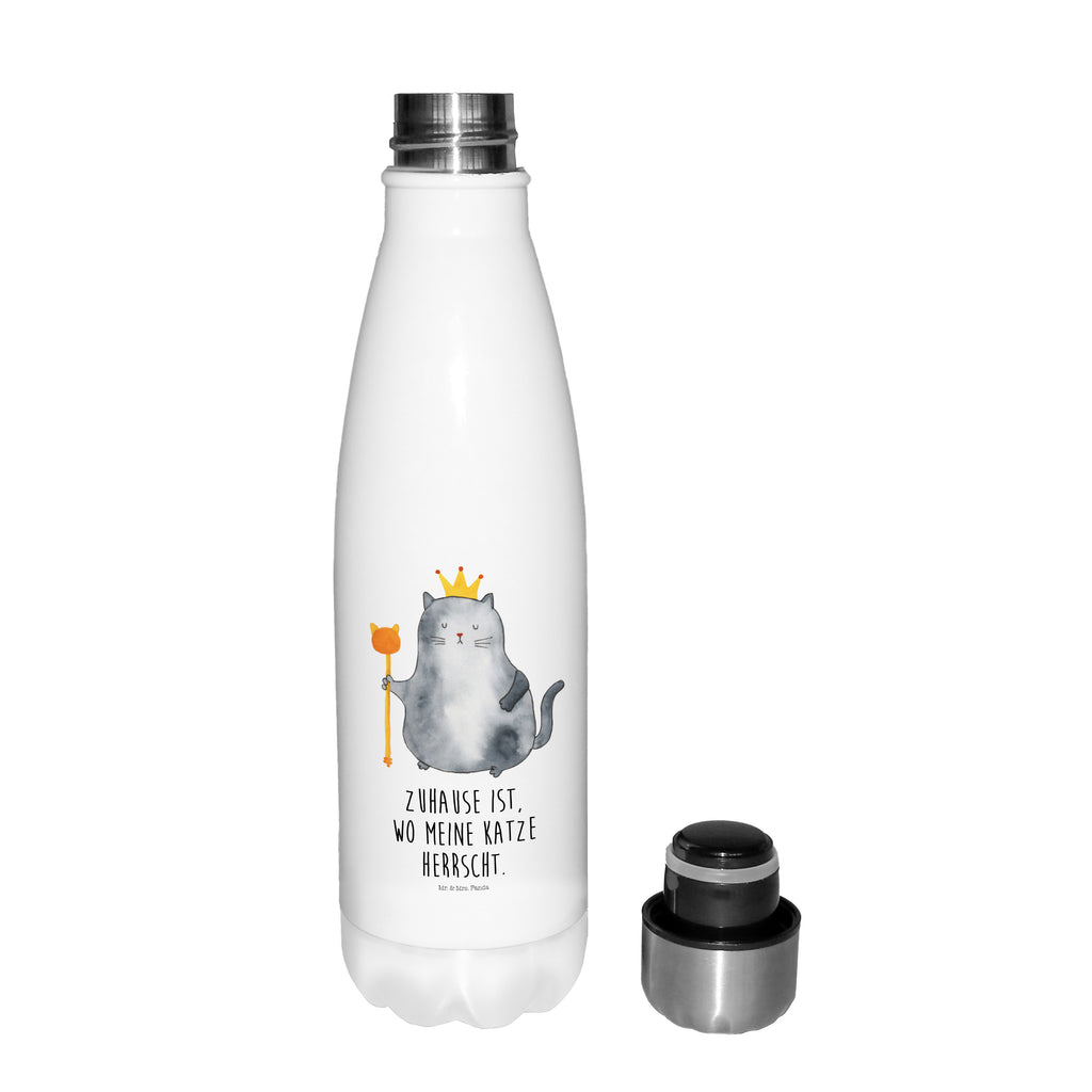 Thermosflasche Katzen Koenig Isolierflasche, Thermoflasche, Trinkflasche, Thermos, Edelstahl, Katze, Katzenmotiv, Katzenfan, Katzendeko, Katzenfreund, Katzenliebhaber, Katzenprodukte, Katzenartikel, Katzenaccessoires, Katzensouvenirs, Katzenliebhaberprodukte, Katzenmotive, Katzen, Kater, Mietze, Cat, Cats, Katzenhalter, Katzenbesitzerin, Haustier, König, Königin, Queen, Familie, Mietzhaus, Wohnung, erste eigenen Wohnung, Umzug, Einzug