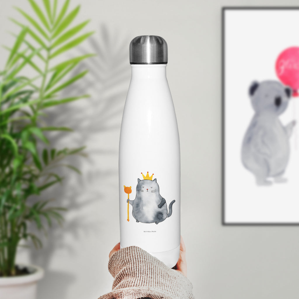 Thermosflasche Katzen Koenig Isolierflasche, Thermoflasche, Trinkflasche, Thermos, Edelstahl, Katze, Katzenmotiv, Katzenfan, Katzendeko, Katzenfreund, Katzenliebhaber, Katzenprodukte, Katzenartikel, Katzenaccessoires, Katzensouvenirs, Katzenliebhaberprodukte, Katzenmotive, Katzen, Kater, Mietze, Cat, Cats, Katzenhalter, Katzenbesitzerin, Haustier, König, Königin, Queen, Familie, Mietzhaus, Wohnung, erste eigenen Wohnung, Umzug, Einzug