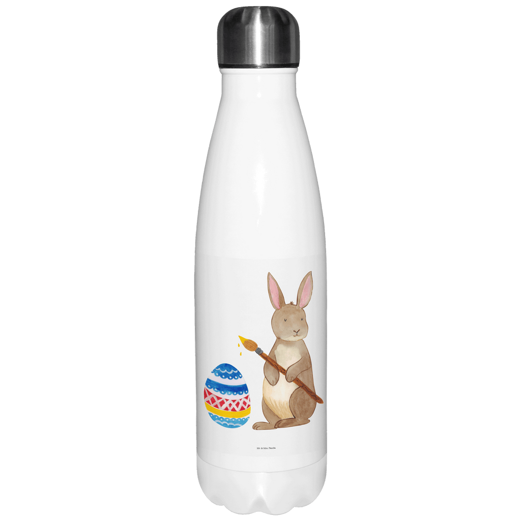 Thermosflasche Hase Eiermalen Isolierflasche, Thermoflasche, Trinkflasche, Thermos, Edelstahl, Ostern, Osterhase, Ostergeschenke, Osternest, Osterdeko, Geschenk zu Ostern, Frohe Ostern, Ostergrüße, Osterblume, Osterei, bemalte Ostereier, Hase, Kaninchen, Eiermalen