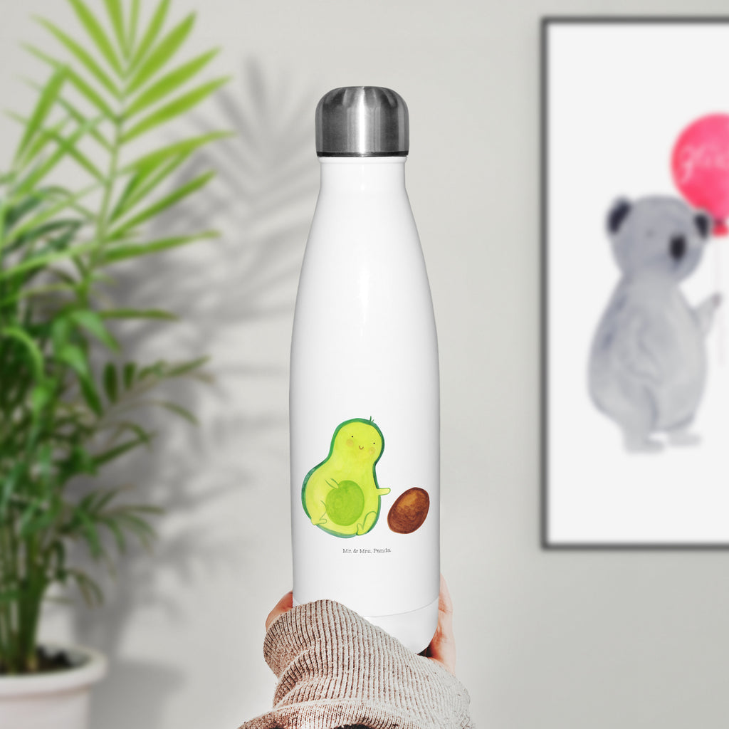 Thermosflasche Avocado rollt Kern Isolierflasche, Thermoflasche, Trinkflasche, Thermos, Edelstahl, Avocado, Veggie, Vegan, Gesund, Avocados, Schwanger, Geburt, Geburtstag, Säugling, Kind, erstes Kind, zur Geburt, Schwangerschaft, Babyparty, Baby, große Liebe, Liebe, Love