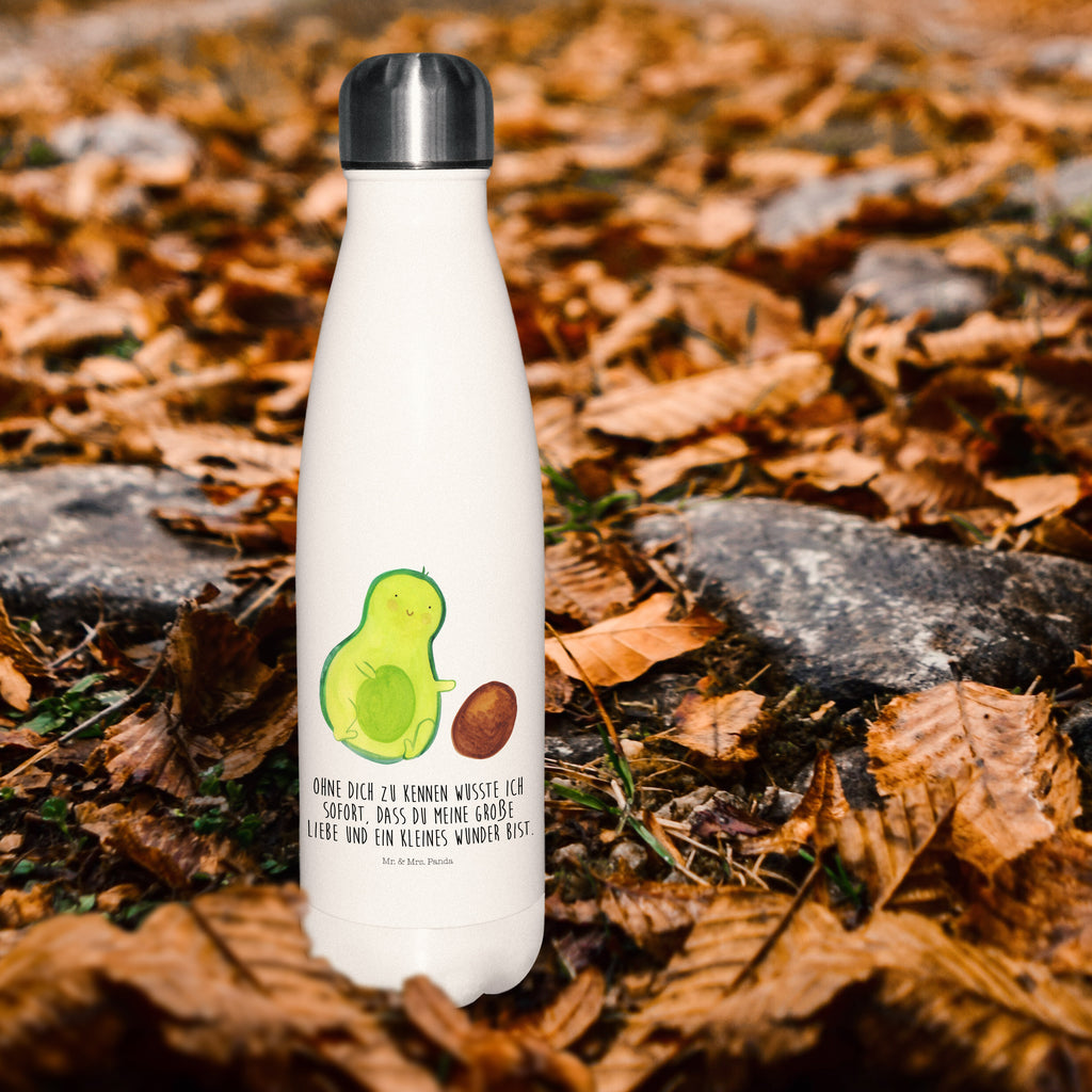 Thermosflasche Avocado rollt Kern Isolierflasche, Thermoflasche, Trinkflasche, Thermos, Edelstahl, Avocado, Veggie, Vegan, Gesund, Avocados, Schwanger, Geburt, Geburtstag, Säugling, Kind, erstes Kind, zur Geburt, Schwangerschaft, Babyparty, Baby, große Liebe, Liebe, Love