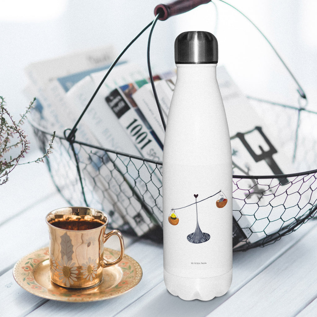 Thermosflasche Sternzeichen Waage Isolierflasche, Thermoflasche, Trinkflasche, Thermos, Edelstahl, Tierkreiszeichen, Sternzeichen, Horoskop, Astrologie, Aszendent, Waage, Waage Geschenk, Waage Sternzeichen, Geschenk Oktober, Geschenk September, Geburtstag Oktober, Geburtstag September, Gleichgewicht, Marienkäfer, Hummel, Biene