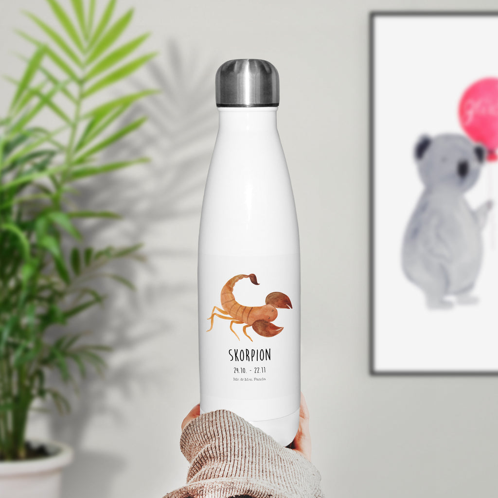 Thermosflasche Sternzeichen Skorpion Classic Isolierflasche, Thermoflasche, Trinkflasche, Thermos, Edelstahl, Tierkreiszeichen, Sternzeichen, Horoskop, Astrologie, Aszendent, Skorpione, Skorpion Geschenk, Skorpion Sternzeichen, Geschenk Oktober, Geschenk November, Geburtstag Oktober, Geburtstag November