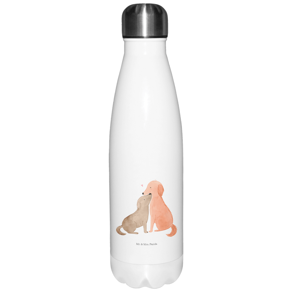 Thermosflasche Hunde Liebe Isolierflasche, Thermoflasche, Trinkflasche, Thermos, Edelstahl, Hund, Hundemotiv, Haustier, Hunderasse, Tierliebhaber, Hundebesitzer, Sprüche, Liebe, Hund. Hunde, Kuss, Vertrauen, Kuscheln, Herz