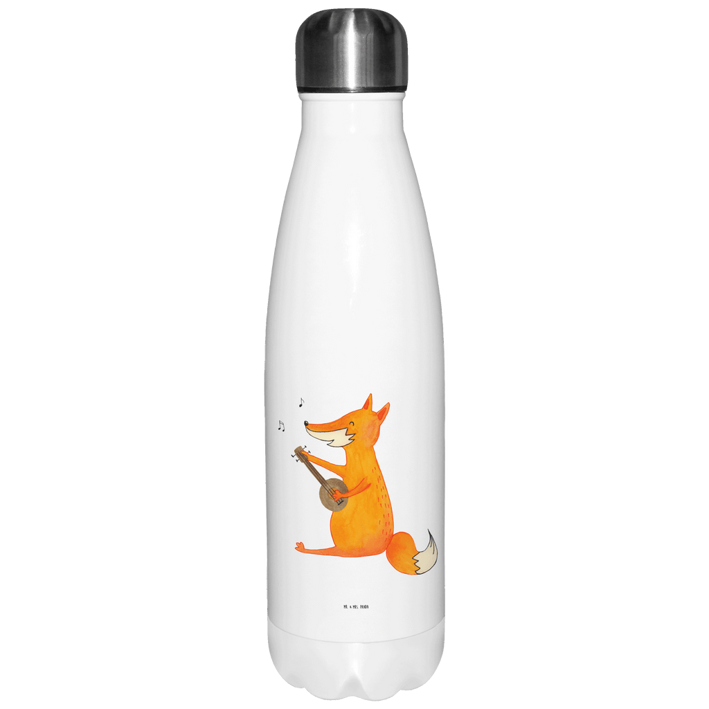 Thermosflasche Fuchs Gitarre Isolierflasche, Thermoflasche, Trinkflasche, Thermos, Edelstahl, Fuchs, Füchse, Geschenk Musiker, Musik Spruch, Musikerin, Sänger, Sängerin, Gitarre