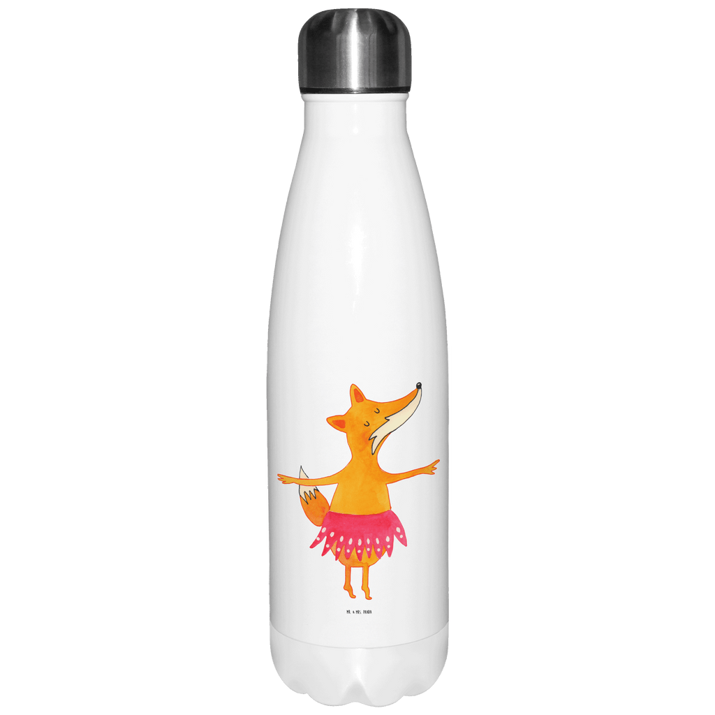 Thermosflasche Fuchs Ballerina Isolierflasche, Thermoflasche, Trinkflasche, Thermos, Edelstahl, Fuchs, Fuchs Spruch, Füchse, Füchsin, Ballerina, Ballett, Tänzerin, Tanzen, Party, Einladung, Geburtstag