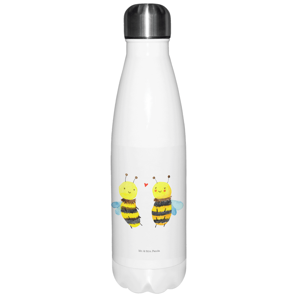 Thermosflasche Biene Verliebt Isolierflasche, Thermoflasche, Trinkflasche, Thermos, Edelstahl, Biene, Wespe, Hummel