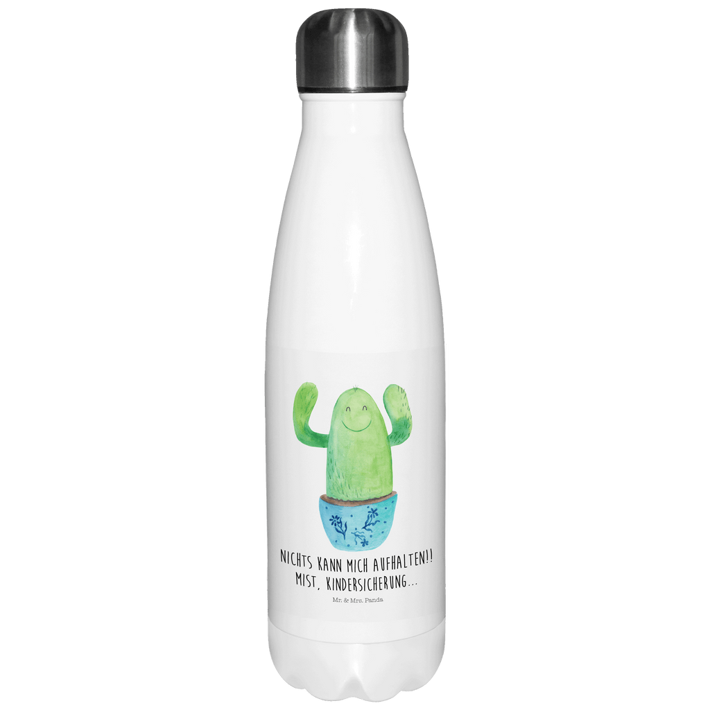 Thermosflasche Kaktus Happy Isolierflasche, Thermoflasche, Trinkflasche, Thermos, Edelstahl, Kaktus, Kakteen, Motivation, Spruch, lustig, Kindersicherung, Neustart, Büro, Büroalltag, Kollege, Kollegin, Freundin, Mutter, Familie, Ausbildung