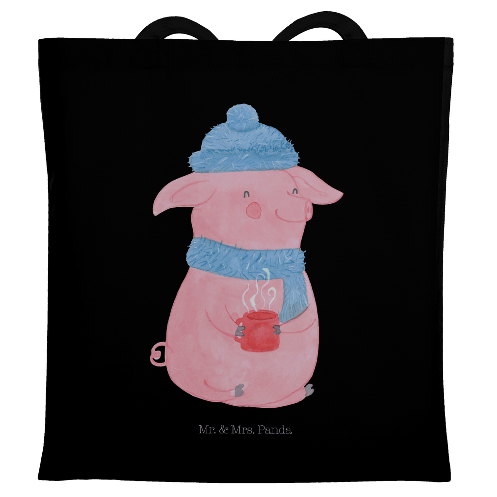 Tragetasche Glühschwein Beuteltasche, Beutel, Einkaufstasche, Jutebeutel, Stoffbeutel, Winter, Weihnachten, Weihnachtsdeko, Nikolaus, Advent, Heiligabend, Wintermotiv, Glühschwein, Glühwein, Weihnachtsmarkt, Punsch