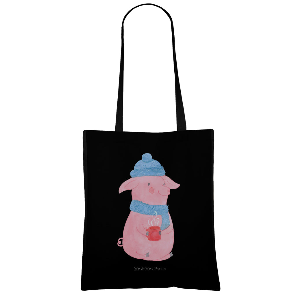 Tragetasche Glühschwein Beuteltasche, Beutel, Einkaufstasche, Jutebeutel, Stoffbeutel, Winter, Weihnachten, Weihnachtsdeko, Nikolaus, Advent, Heiligabend, Wintermotiv, Glühschwein, Glühwein, Weihnachtsmarkt, Punsch
