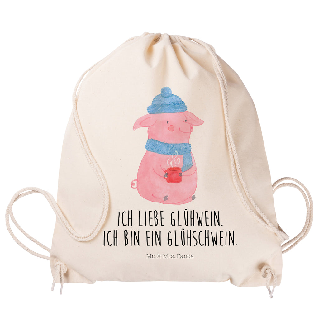 Sportbeutel Glühschwein Turnbeutel, Beutel, Sporttasche, Tasche, Stoffbeutel, Winter, Weihnachten, Weihnachtsdeko, Nikolaus, Advent, Heiligabend, Wintermotiv, Glühschwein, Glühwein, Weihnachtsmarkt, Punsch