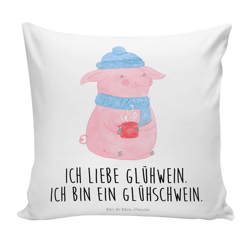40x40 Kissen Glühschwein Kissenhülle, Kopfkissen, Sofakissen, Dekokissen, Motivkissen, Winter, Weihnachten, Weihnachtsdeko, Nikolaus, Advent, Heiligabend, Wintermotiv, Glühschwein, Glühwein, Weihnachtsmarkt, Punsch