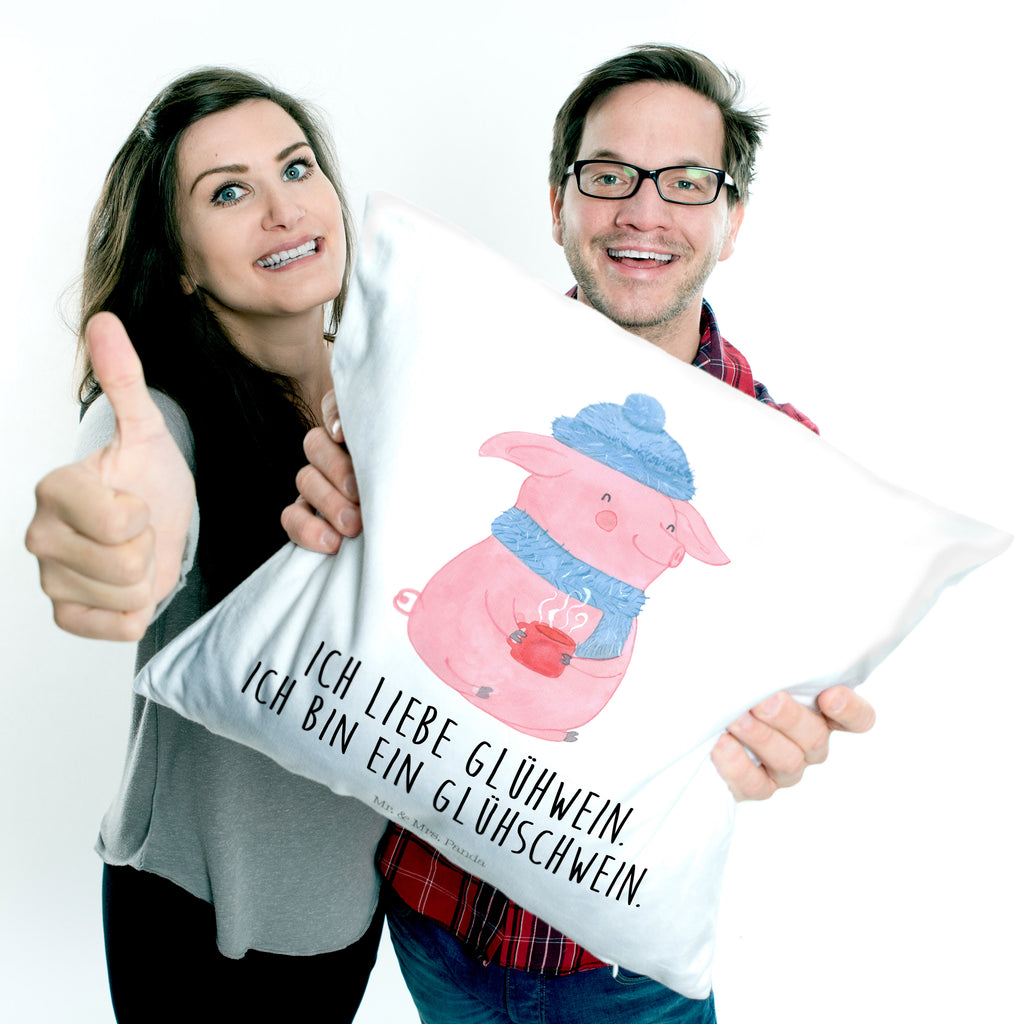 40x40 Kissen Glühschwein Kissenhülle, Kopfkissen, Sofakissen, Dekokissen, Motivkissen, Winter, Weihnachten, Weihnachtsdeko, Nikolaus, Advent, Heiligabend, Wintermotiv, Glühschwein, Glühwein, Weihnachtsmarkt, Punsch