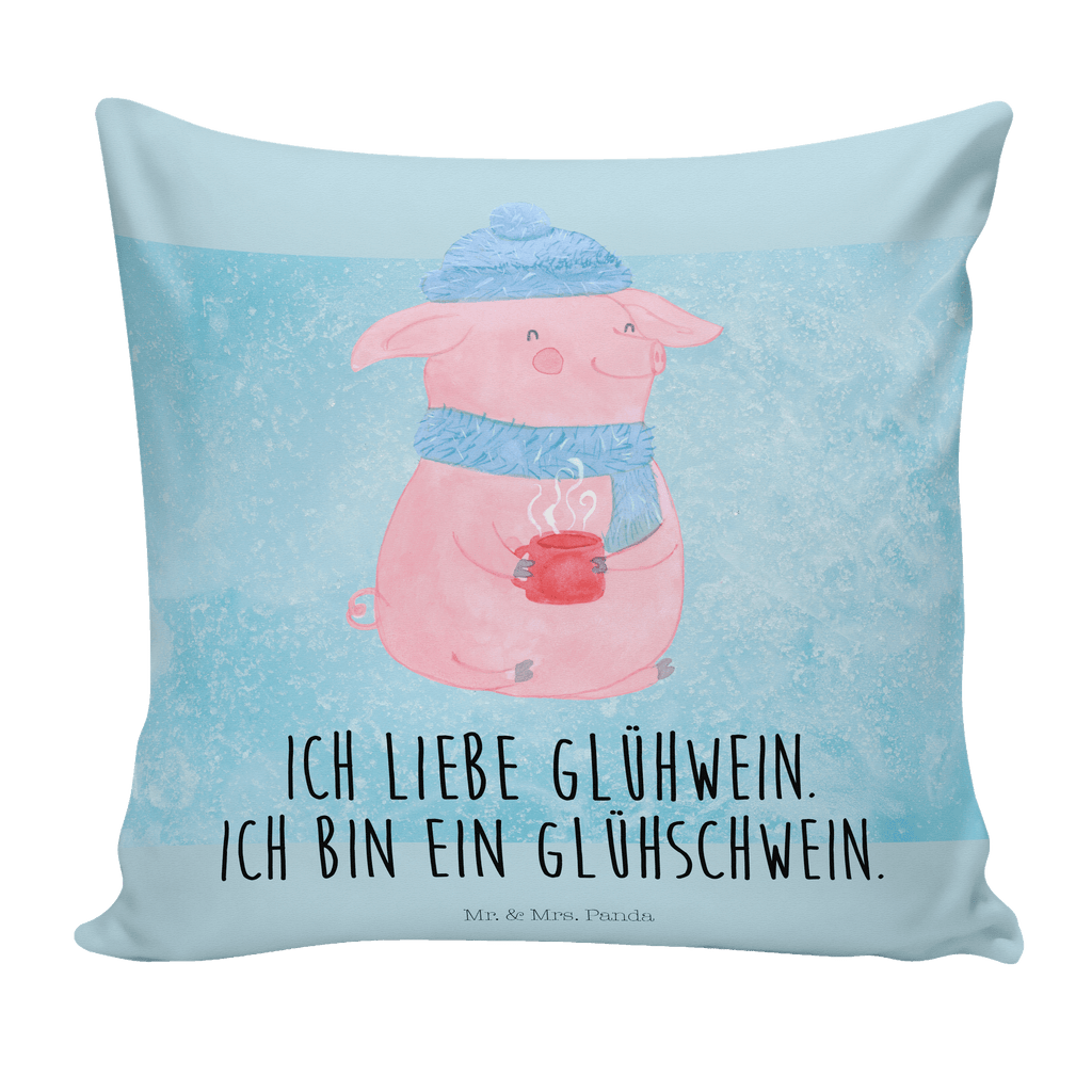 40x40 Kissen Glühschwein Kissenhülle, Kopfkissen, Sofakissen, Dekokissen, Motivkissen, Winter, Weihnachten, Weihnachtsdeko, Nikolaus, Advent, Heiligabend, Wintermotiv, Glühschwein, Glühwein, Weihnachtsmarkt, Punsch