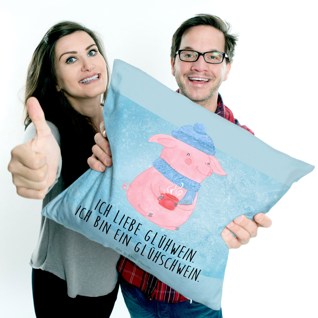 40x40 Kissen Glühschwein Kissenhülle, Kopfkissen, Sofakissen, Dekokissen, Motivkissen, Winter, Weihnachten, Weihnachtsdeko, Nikolaus, Advent, Heiligabend, Wintermotiv, Glühschwein, Glühwein, Weihnachtsmarkt, Punsch