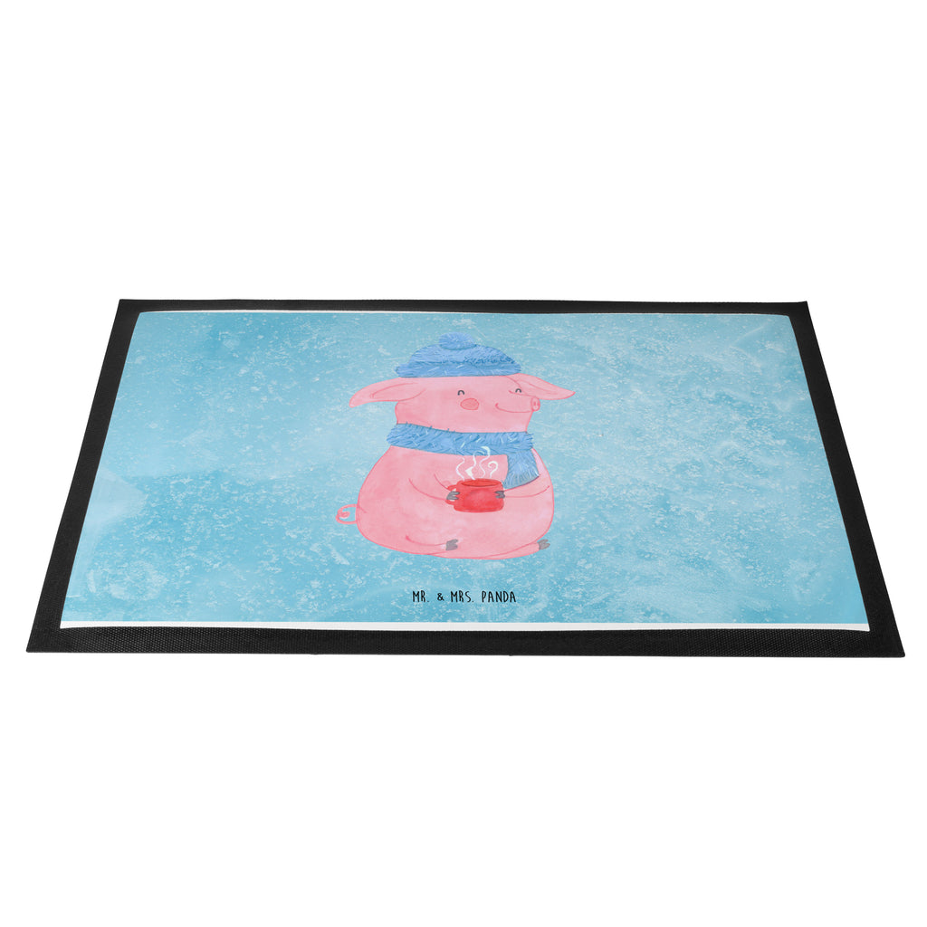 Fußmatte Glühschwein Glühschwein, Glühwein, Weihnachtsmarkt, Punsch Türvorleger, Schmutzmatte, Fußabtreter, Matte, Schmutzfänger, Fußabstreifer, Schmutzfangmatte, Türmatte, Motivfußmatte,  Haustürmatte, Vorleger  Winter, Weihnachten, Weihnachtsdeko, Nikolaus, Advent, Heiligabend, Wintermotiv