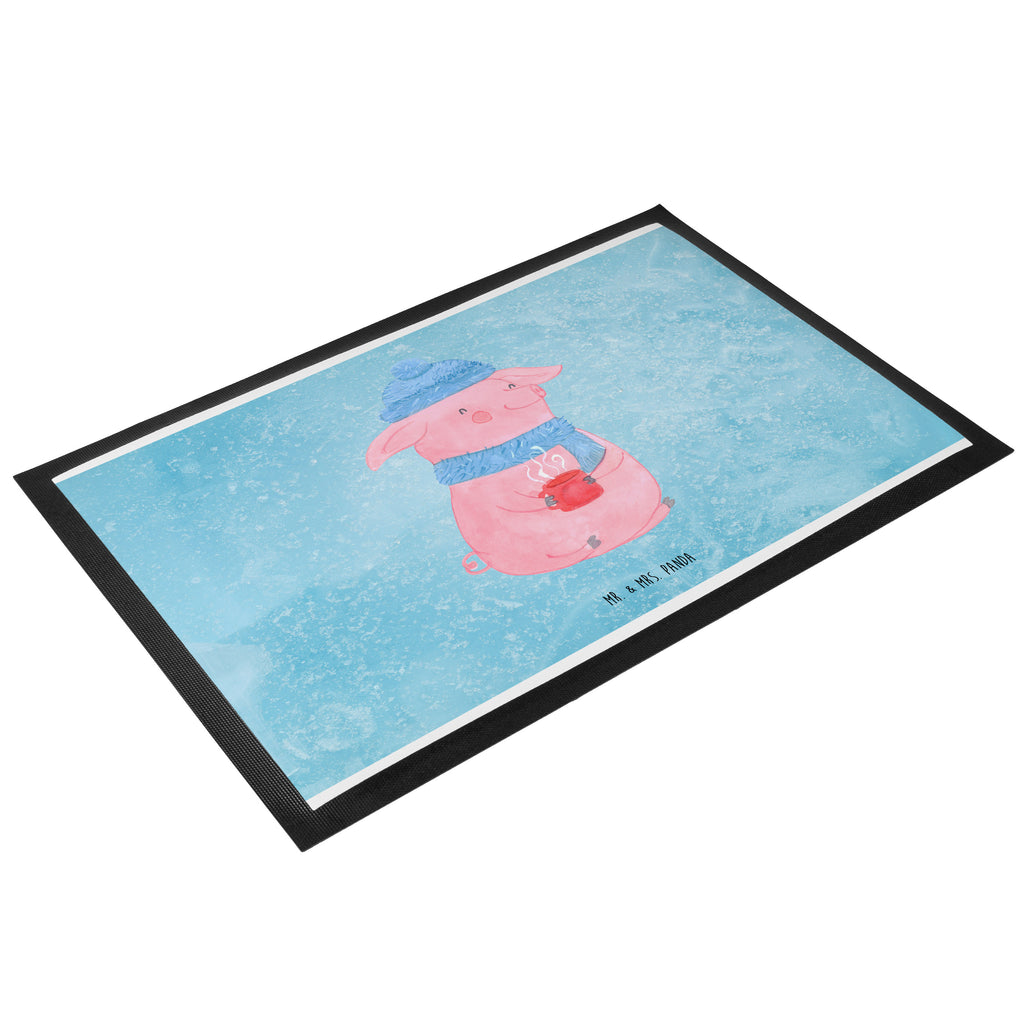 Fußmatte Glühschwein Glühschwein, Glühwein, Weihnachtsmarkt, Punsch Türvorleger, Schmutzmatte, Fußabtreter, Matte, Schmutzfänger, Fußabstreifer, Schmutzfangmatte, Türmatte, Motivfußmatte,  Haustürmatte, Vorleger  Winter, Weihnachten, Weihnachtsdeko, Nikolaus, Advent, Heiligabend, Wintermotiv