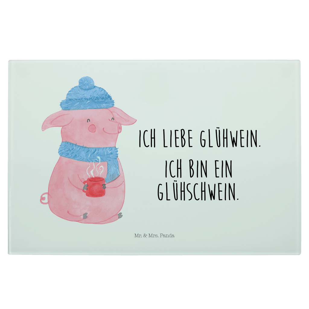 XL Glas Schneidbrett Glühschwein Glasschneidebrett, Schneidebrett, Frühstücksbrett, Küche, Winter, Weihnachten, Weihnachtsdeko, Nikolaus, Advent, Heiligabend, Wintermotiv, Glühschwein, Glühwein, Weihnachtsmarkt, Punsch