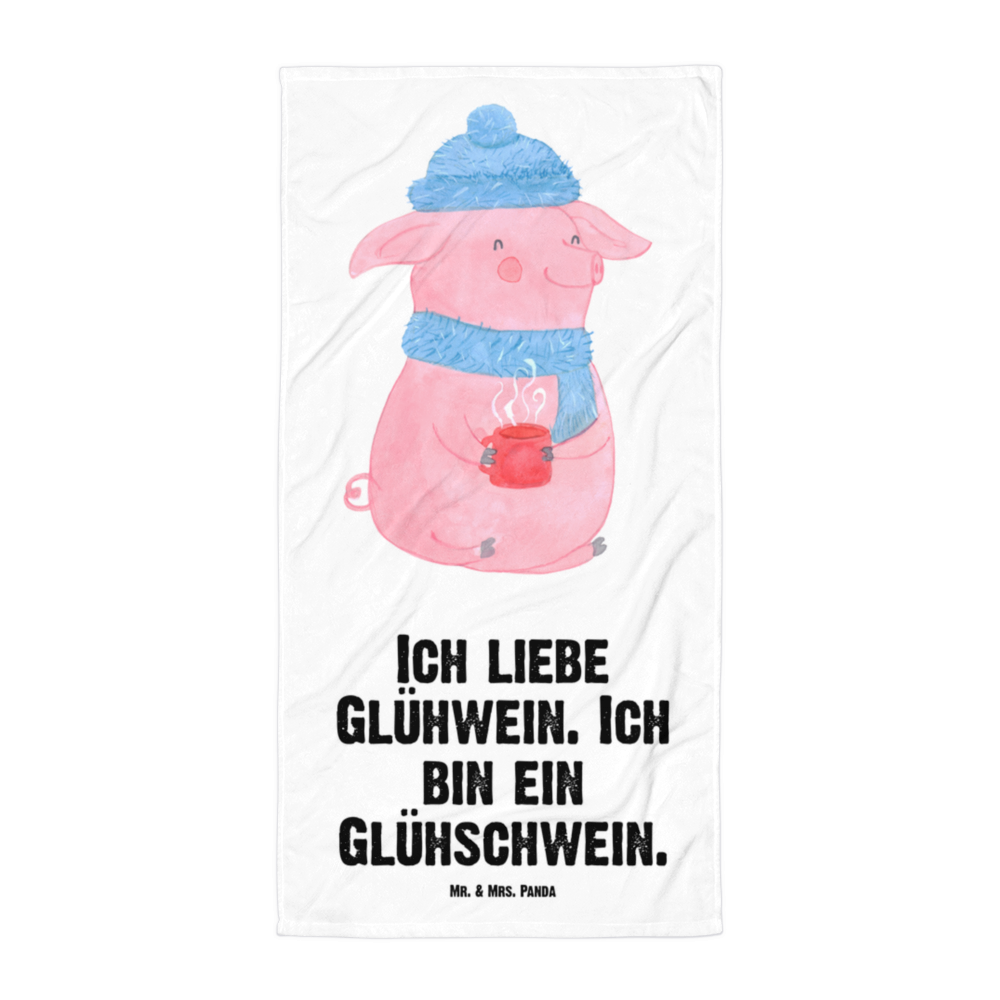 XL Badehandtuch Glühschwein Handtuch, Badetuch, Duschtuch, Strandtuch, Saunatuch, Winter, Weihnachten, Weihnachtsdeko, Nikolaus, Advent, Heiligabend, Wintermotiv, Glühschwein, Glühwein, Weihnachtsmarkt, Punsch