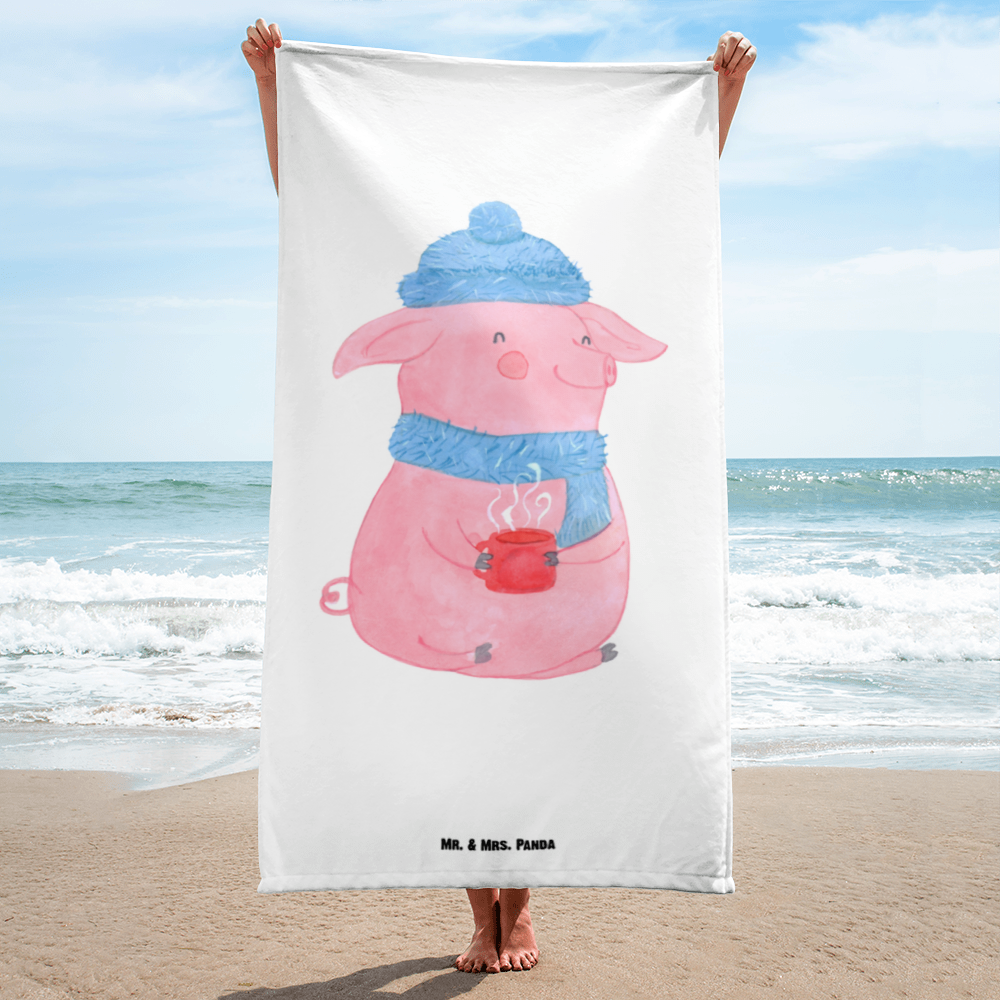 XL Badehandtuch Glühschwein Handtuch, Badetuch, Duschtuch, Strandtuch, Saunatuch, Winter, Weihnachten, Weihnachtsdeko, Nikolaus, Advent, Heiligabend, Wintermotiv, Glühschwein, Glühwein, Weihnachtsmarkt, Punsch