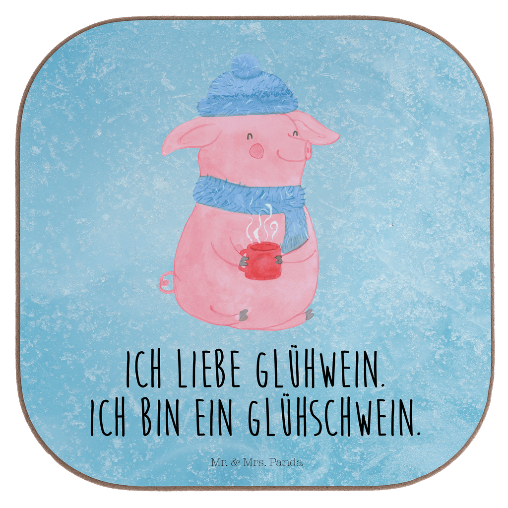 Quadratische Untersetzer Glühschwein Bierdeckel, Glasuntersetzer, Untersetzer Gläser, Getränkeuntersetzer, Winter, Weihnachten, Weihnachtsdeko, Nikolaus, Advent, Heiligabend, Wintermotiv, Glühschwein, Glühwein, Weihnachtsmarkt, Punsch