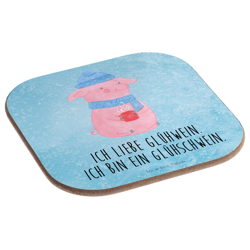 Quadratische Untersetzer Glühschwein Bierdeckel, Glasuntersetzer, Untersetzer Gläser, Getränkeuntersetzer, Winter, Weihnachten, Weihnachtsdeko, Nikolaus, Advent, Heiligabend, Wintermotiv, Glühschwein, Glühwein, Weihnachtsmarkt, Punsch