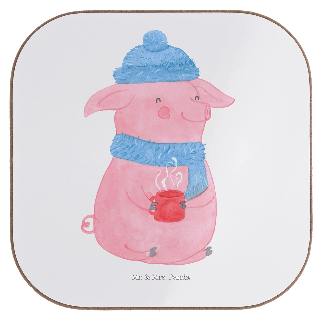 Quadratische Untersetzer Glühschwein Bierdeckel, Glasuntersetzer, Untersetzer Gläser, Getränkeuntersetzer, Winter, Weihnachten, Weihnachtsdeko, Nikolaus, Advent, Heiligabend, Wintermotiv, Glühschwein, Glühwein, Weihnachtsmarkt, Punsch