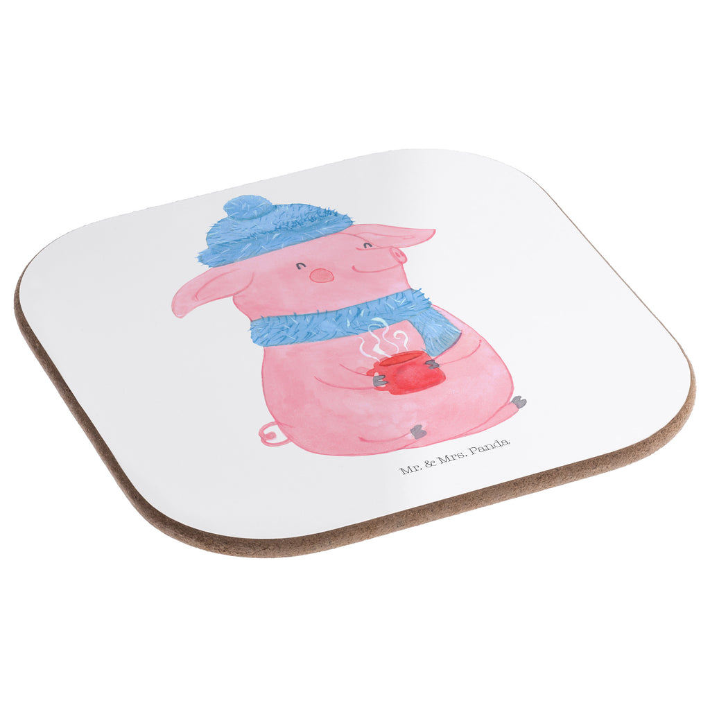 Quadratische Untersetzer Glühschwein Bierdeckel, Glasuntersetzer, Untersetzer Gläser, Getränkeuntersetzer, Winter, Weihnachten, Weihnachtsdeko, Nikolaus, Advent, Heiligabend, Wintermotiv, Glühschwein, Glühwein, Weihnachtsmarkt, Punsch