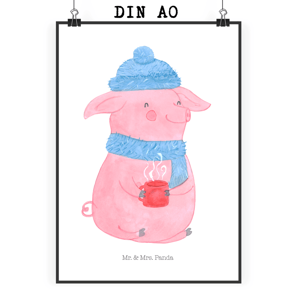 Poster Glühschwein Poster, Wandposter, Bild, Wanddeko, Küchenposter, Kinderposter, Wanddeko Bild, Raumdekoration, Wanddekoration, Handgemaltes Poster, Mr. & Mrs. Panda Poster, Designposter, Kunstdruck, Posterdruck, Winter, Weihnachten, Weihnachtsdeko, Nikolaus, Advent, Heiligabend, Wintermotiv, Glühschwein, Glühwein, Weihnachtsmarkt, Punsch