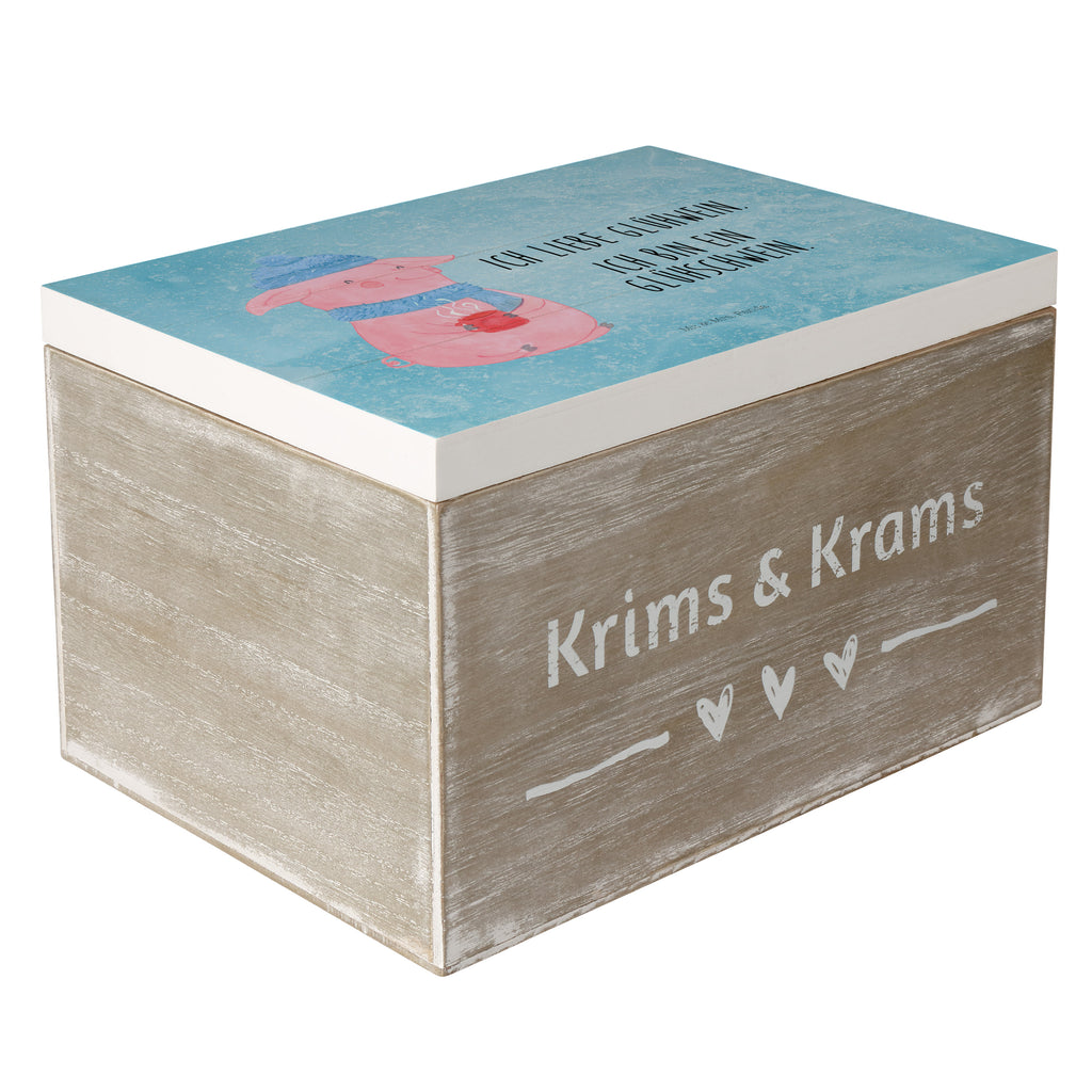 Holzkiste Glühschwein Holzkiste, Kiste, Schatzkiste, Truhe, Schatulle, XXL, Erinnerungsbox, Erinnerungskiste, Dekokiste, Aufbewahrungsbox, Winter, Weihnachten, Weihnachtsdeko, Nikolaus, Advent, Heiligabend, Wintermotiv, Glühschwein, Glühwein, Weihnachtsmarkt, Punsch