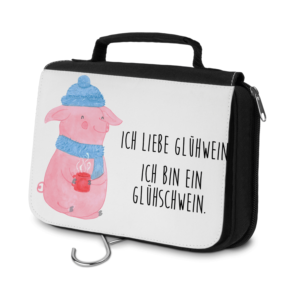 Kulturbeutel Glühschwein Kulturbeutel, Zum Aufhängen, Waschtasche, Kosmetiktasche, Damen, Herren, Aufbewahrungstasche, Schminktasche, Kosmetikbeutel, Organizer, Kulturtasche, Schminkutensil, Winter, Weihnachten, Weihnachtsdeko, Nikolaus, Advent, Heiligabend, Wintermotiv, Glühschwein, Glühwein, Weihnachtsmarkt, Punsch
