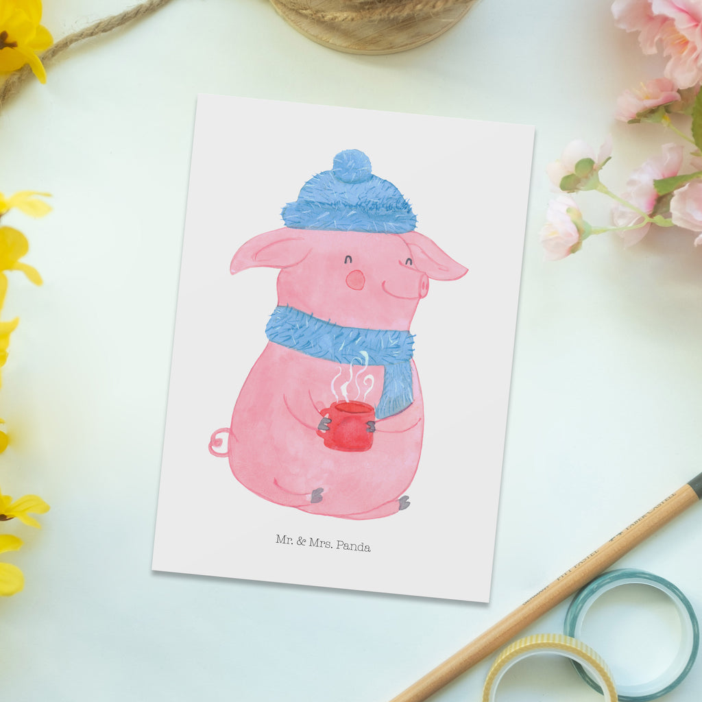 Postkarte Glühschwein Geschenkkarte, Grußkarte, Karte, Einladung, Ansichtskarte, Geburtstagskarte, Einladungskarte, Dankeskarte, Winter, Weihnachten, Weihnachtsdeko, Nikolaus, Advent, Heiligabend, Wintermotiv, Glühschwein, Glühwein, Weihnachtsmarkt, Punsch