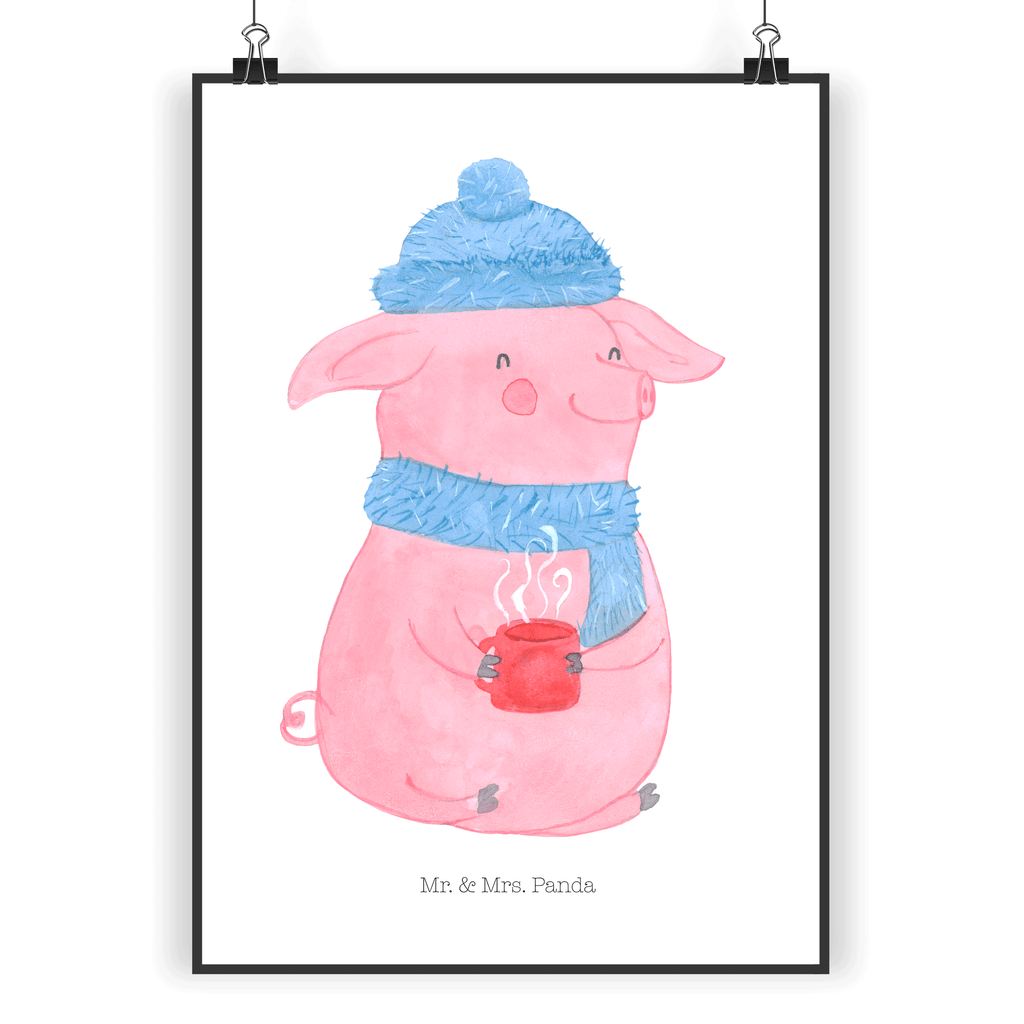 Poster Glühschwein Poster, Wandposter, Bild, Wanddeko, Küchenposter, Kinderposter, Wanddeko Bild, Raumdekoration, Wanddekoration, Handgemaltes Poster, Mr. & Mrs. Panda Poster, Designposter, Kunstdruck, Posterdruck, Winter, Weihnachten, Weihnachtsdeko, Nikolaus, Advent, Heiligabend, Wintermotiv, Glühschwein, Glühwein, Weihnachtsmarkt, Punsch