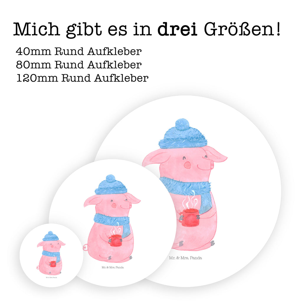 40mm Rund Aufkleber Glühschwein Sticker, Aufkleber, Etikett, Winter, Weihnachten, Weihnachtsdeko, Nikolaus, Advent, Heiligabend, Wintermotiv, Glühschwein, Glühwein, Weihnachtsmarkt, Punsch
