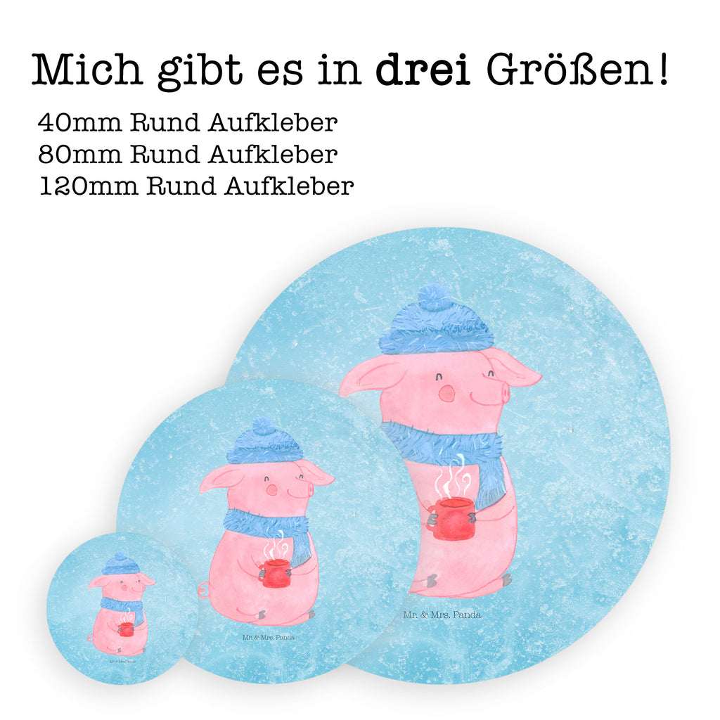 40mm Rund Aufkleber Glühschwein Sticker, Aufkleber, Etikett, Winter, Weihnachten, Weihnachtsdeko, Nikolaus, Advent, Heiligabend, Wintermotiv, Glühschwein, Glühwein, Weihnachtsmarkt, Punsch