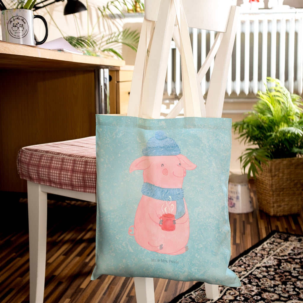 Einkaufstasche Glühschwein Tragetasche, Tasche, Beutel, Stofftasche, Baumwolltasche, Umhängetasche, Shopper, Winter, Weihnachten, Weihnachtsdeko, Nikolaus, Advent, Heiligabend, Wintermotiv, Glühschwein, Glühwein, Weihnachtsmarkt, Punsch