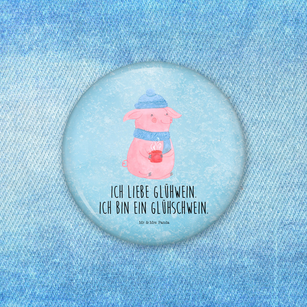 50mm Button Glühschwein 50mm Button, Button, Pin, Anstecknadel, Winter, Weihnachten, Weihnachtsdeko, Nikolaus, Advent, Heiligabend, Wintermotiv, Glühschwein, Glühwein, Weihnachtsmarkt, Punsch