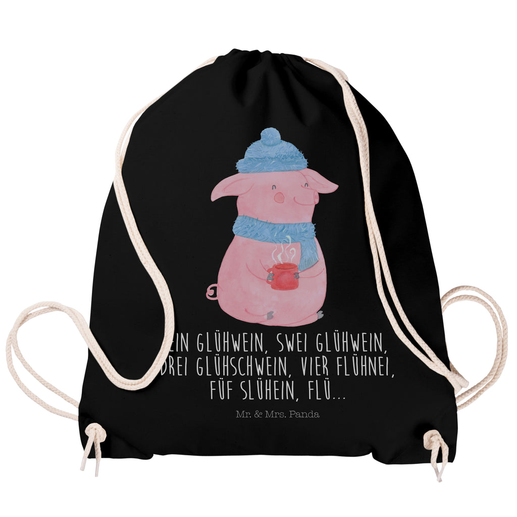 Sportbeutel Lallelndes Glühschwein Turnbeutel, Beutel, Sporttasche, Tasche, Stoffbeutel, Winter, Weihnachten, Weihnachtsdeko, Nikolaus, Advent, Heiligabend, Wintermotiv, Glühwein, Betrunken, Weihnachtsmarkt, Spruch
