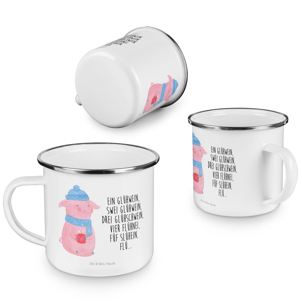 Camping Emaille Tasse Lallelndes Glühschwein Campingtasse, Trinkbecher, Metalltasse, Outdoor Tasse, Emaille Trinkbecher, Blechtasse Outdoor, Emaille Campingbecher, Edelstahl Trinkbecher, Metalltasse für Camping, Kaffee Blechtasse, Camping Tasse Metall, Winter, Weihnachten, Weihnachtsdeko, Nikolaus, Advent, Heiligabend, Wintermotiv, Glühwein, Betrunken, Weihnachtsmarkt, Spruch