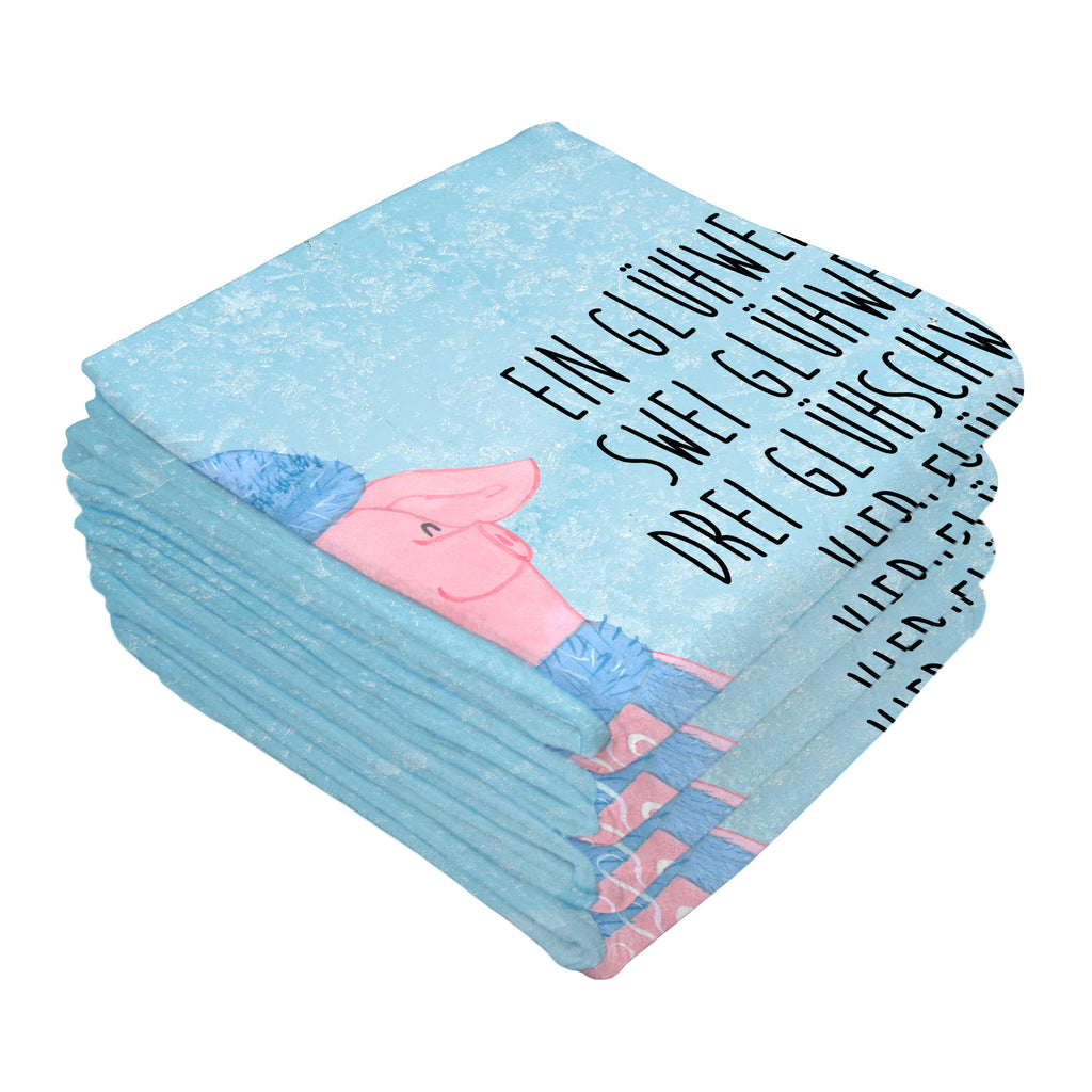 Gäste Handtuch Lallelndes Glühschwein Gästetuch, Reisehandtuch, Sport Handtuch, Frottier, Kinder Handtuch, Winter, Weihnachten, Weihnachtsdeko, Nikolaus, Advent, Heiligabend, Wintermotiv, Glühwein, Betrunken, Weihnachtsmarkt, Spruch