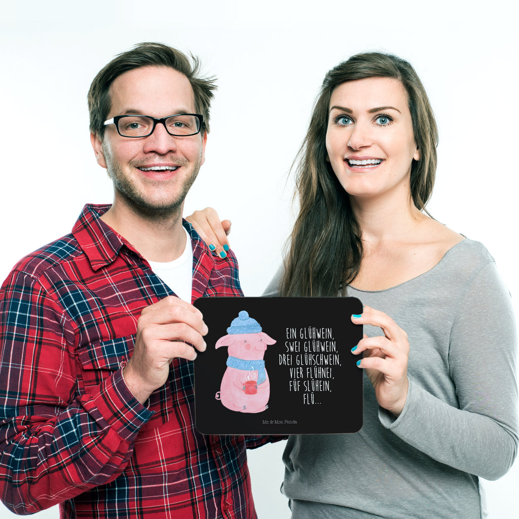 Mauspad Lallelndes Glühschwein Mousepad, Computer zubehör, Büroausstattung, PC Zubehör, Arbeitszimmer, Mauspad, Einzigartiges Mauspad, Designer Mauspad, Winter, Weihnachten, Weihnachtsdeko, Nikolaus, Advent, Heiligabend, Wintermotiv, Glühwein, Betrunken, Weihnachtsmarkt, Spruch