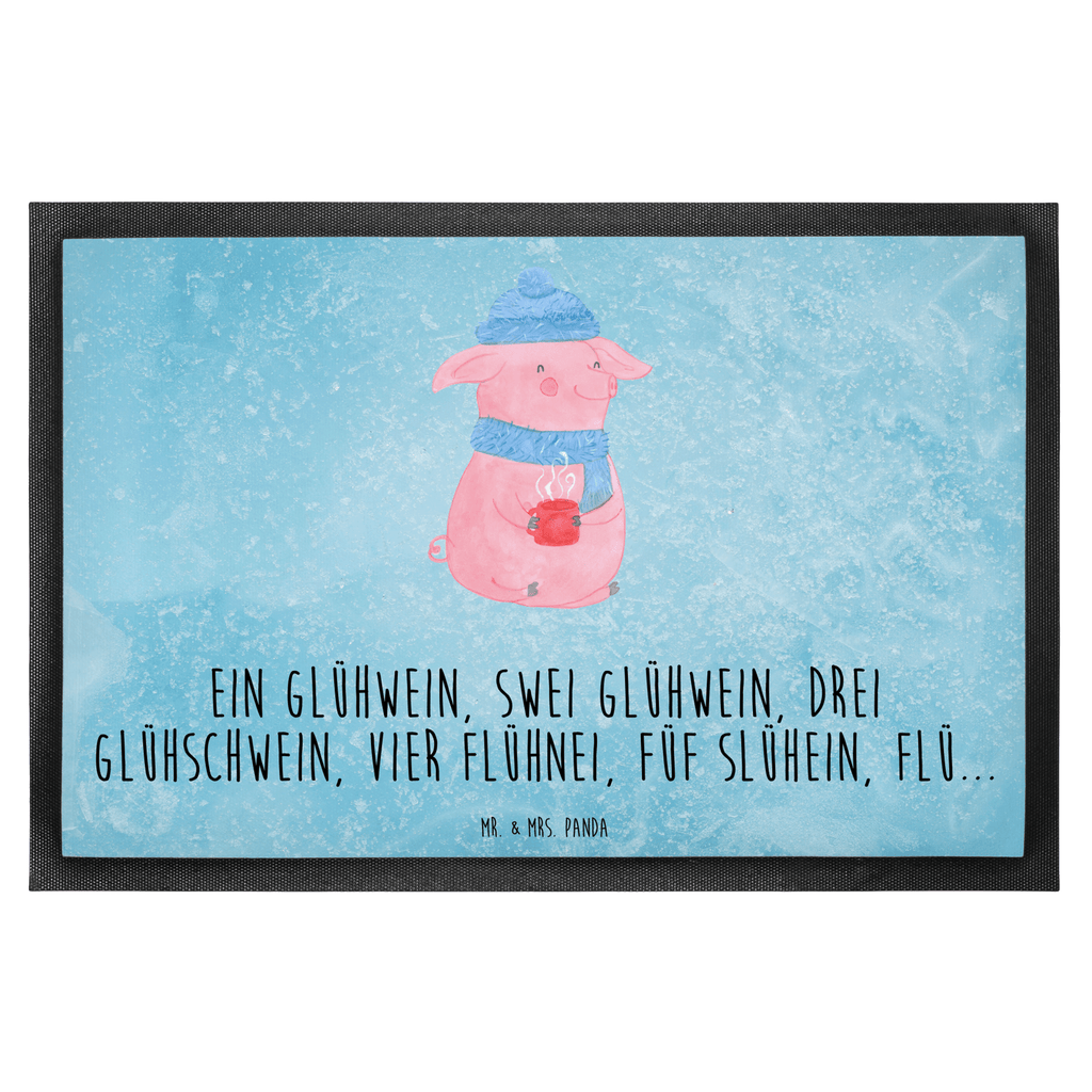 Fußmatte Lallelndes Glühschwein Türvorleger, Schmutzmatte, Fußabtreter, Matte, Schmutzfänger, Fußabstreifer, Schmutzfangmatte, Türmatte, Motivfußmatte, Haustürmatte, Vorleger, Winter, Weihnachten, Weihnachtsdeko, Nikolaus, Advent, Heiligabend, Wintermotiv, Glühwein, Betrunken, Weihnachtsmarkt, Spruch